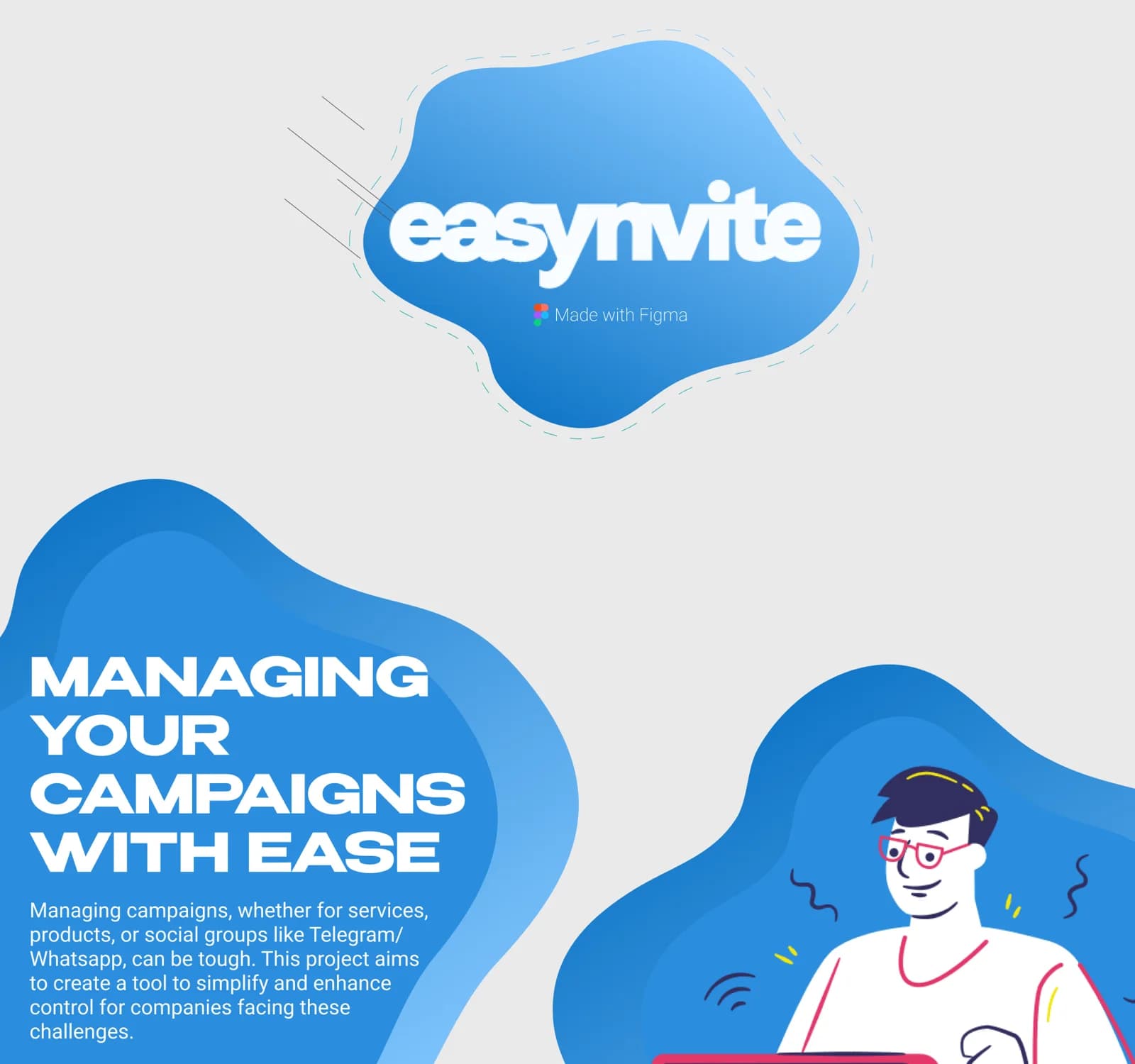 Apresentação visual do produto Easynvite
